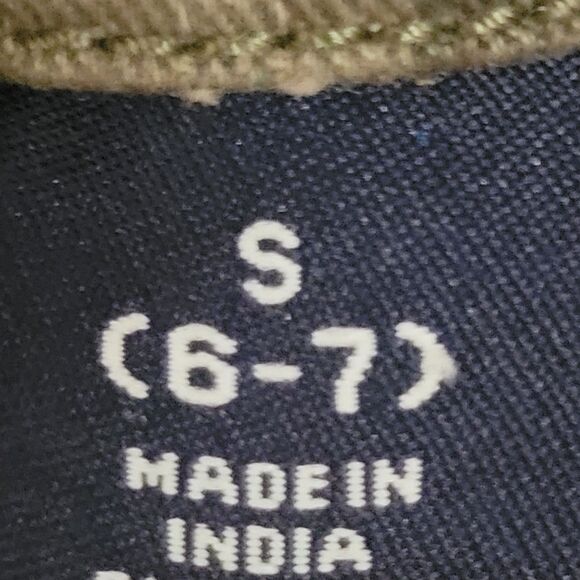 Vtg GAP Kids Camo Bomber Jacket Boys Size 6-7 Small Tan Brown Gray Lined Y2K - Picture 11 of 16